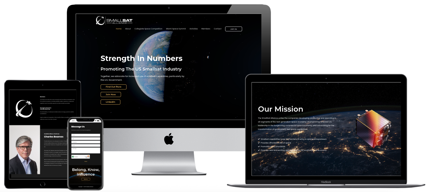 SmallSat Alliance website preview
